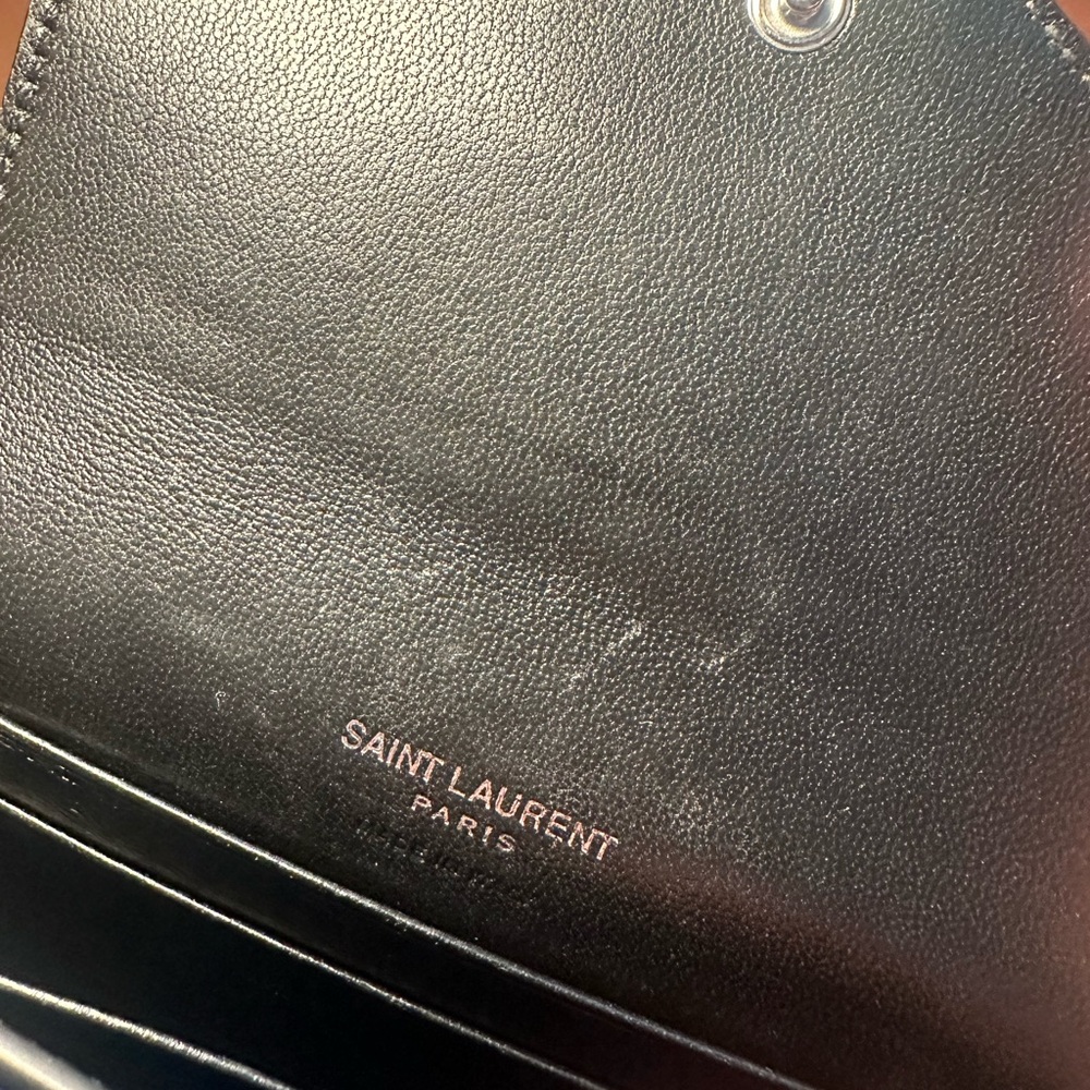 YSL Cassandre Small Python Embossed Leather Envelope Wallet - Picture 11 of 11